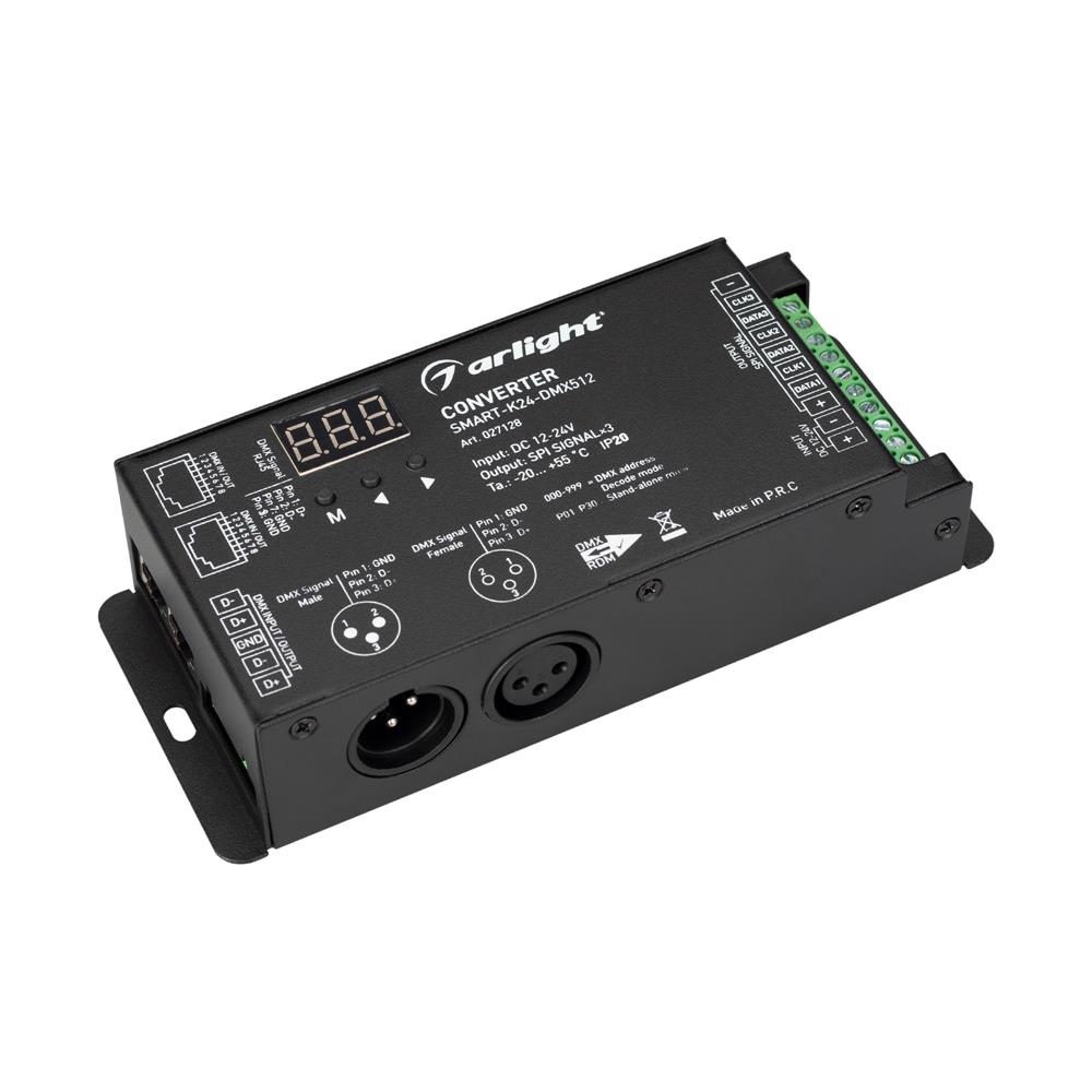 Конвертер Arlight SMART-K24-DMX512 (12-24V, SPI, 2.4G)