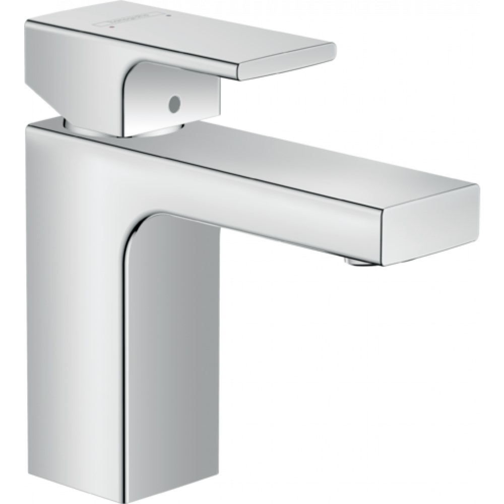 Смеситель для раковины 100, с металлическим сливным гарнитуром Hansgrohe Vernis Shape, хром