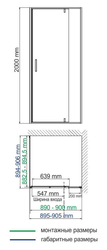 Обратная панель WasserKRAFT Spree 14P03-RP90