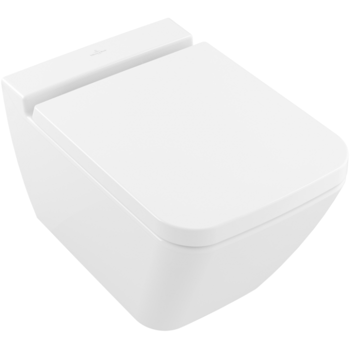 Унитаз с открытым смывным краем Villeroy & Boch Finion, настенный, с DirectFlush, альпийский белый CeramicPlus