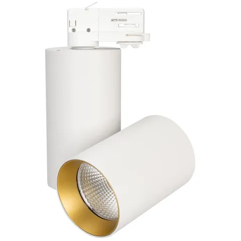 Светильник Arlight SP-POLO-TRACK-TURN-R85-15W Warm3000 (WH-GD, 40 deg)
