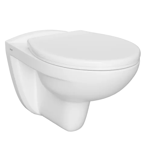 Подвесной унитаз VitrA Normus, ободковый Open-Rim, белый, санитарный фарфор, антибактериальное покрытие Hygiene, белый