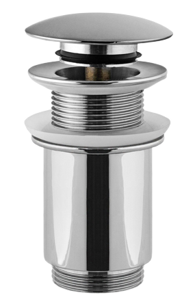 Донный клапан click-clack без перелива 1 1/4" Remer 904CC114, хром