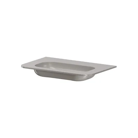 Раковина моноблок ArmadiArt VOI 80см STONE FINISH STONE GREY