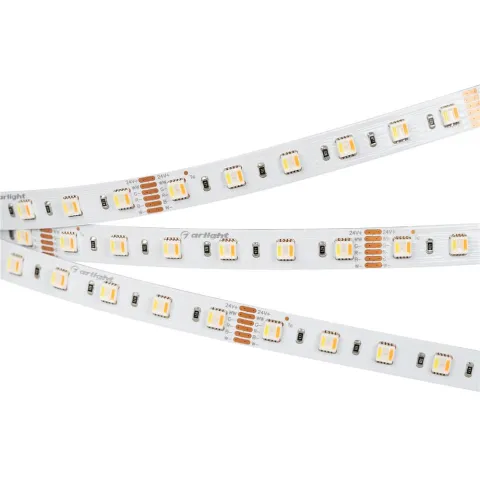 Светодиодная лента Arlight RT-B60-12mm 24V RGBW-MIX-5-in-1 (20 W/m, IP20, 5060, 5m)