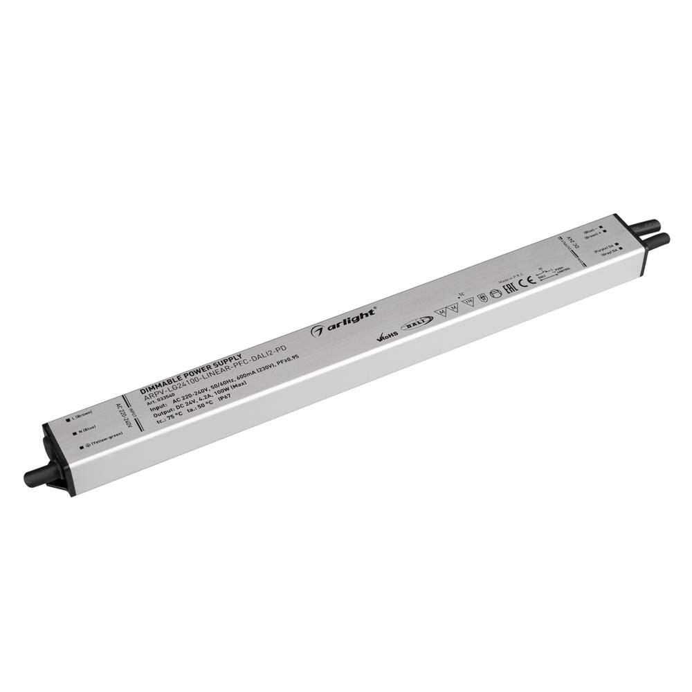 Блок питания Arlight ARPV-LG24100-LINEAR-PFC-DALI2-PD (24V, 4.2A, 100W)
