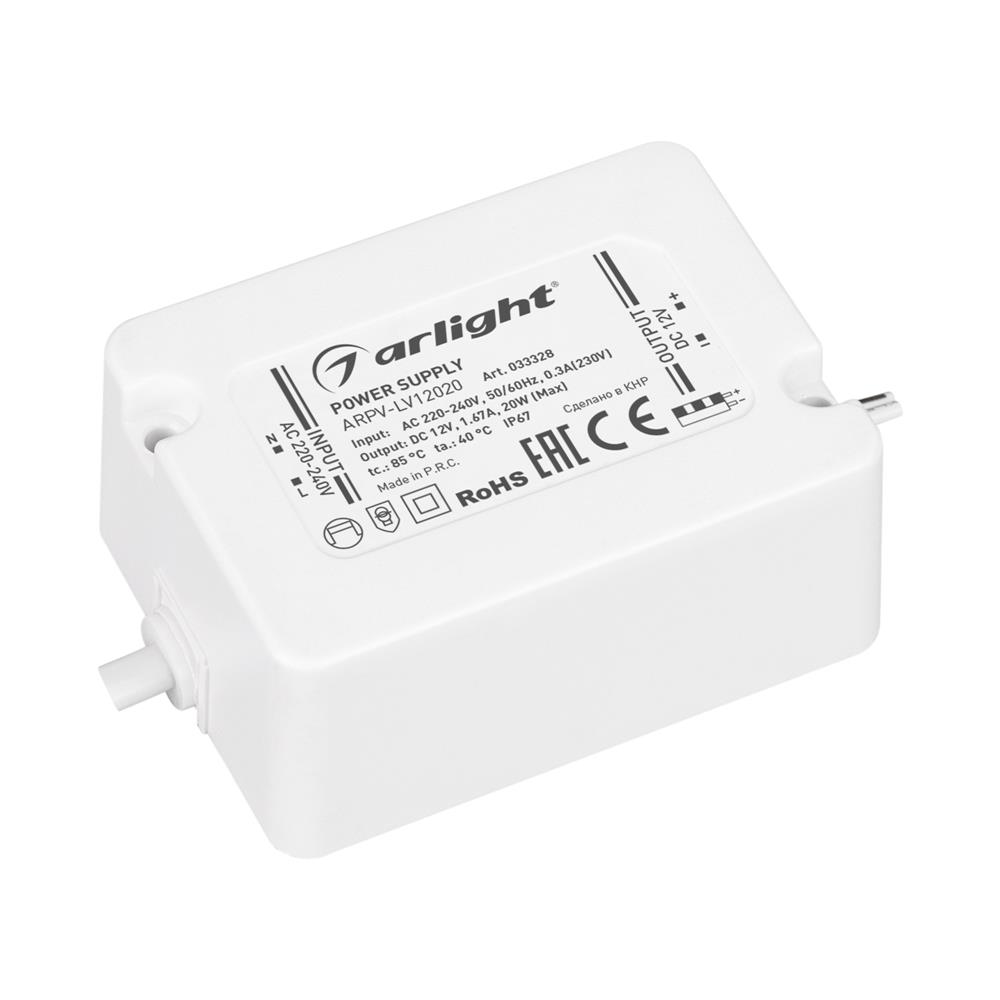 Блок питания Arlight ARPV-LV12020 (12V, 1.67A, 20W)