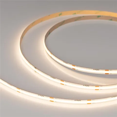 Светодиодная лента Arlight COB-X480-8mm 24V Warm3500 (8 W/m, IP20, CSP, 5m)