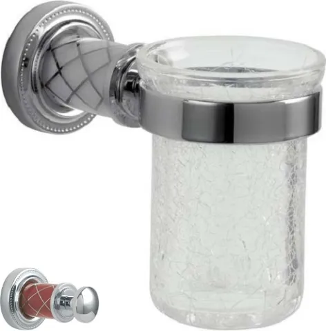 Стакан для зубных щеток Boheme Murano, хром