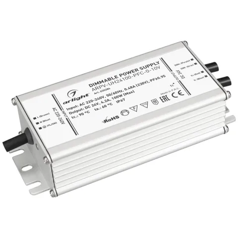 Блок питания Arlight ARPV-UH24100-PFC-0-10V (24V, 4.2A, 100W)