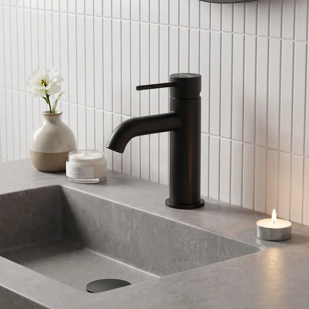 Смеситель для раковины WasserKRAFT Niers 3005, чёрный матовый