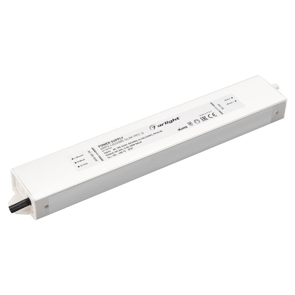 Блок питания Arlight ARPV-LG24080-SLIM-PFC-D (24V, 3.3A, 80W)