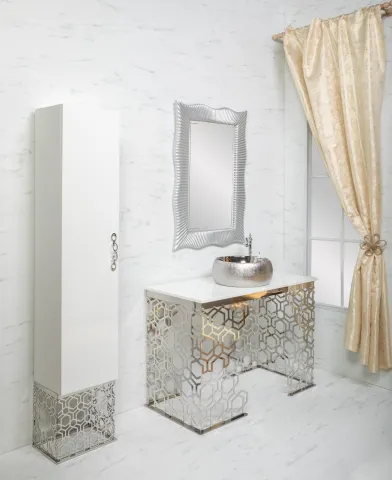 Консоль 109 см ArmadiArt Aura, хром