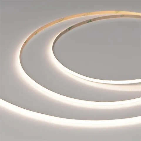 Светодиодная лента Arlight COB-X480-4mm 24V Warm3500 (4 W/m, IP20, CSP, 5m)