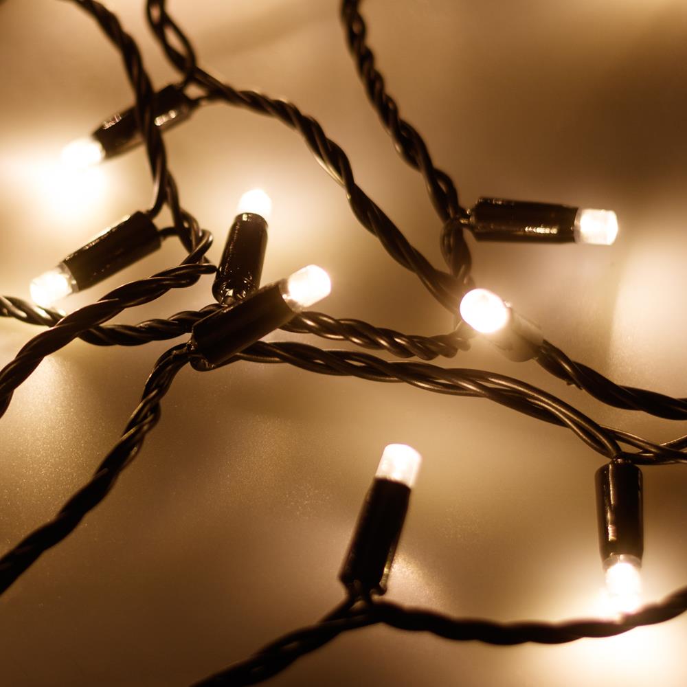 Светодиодная гирлянда Ardecoled ARD-STRING-CLASSIC-10000-BLACK-100LED-FLASH WARM (230V, 7W)