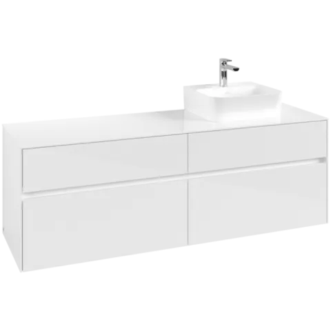 Тумба под раковину Villeroy & Boch Collaro, 4 выдвижных ящика, 1600 x 548 x 500 мм, Glossy White