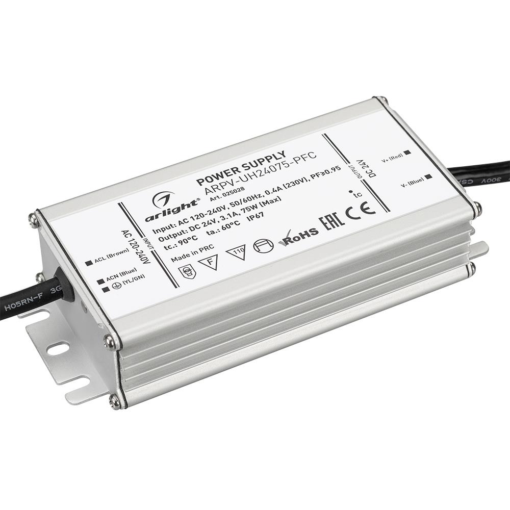Блок питания Arlight ARPV-UH24075-PFC (24V, 3.1A, 75W)