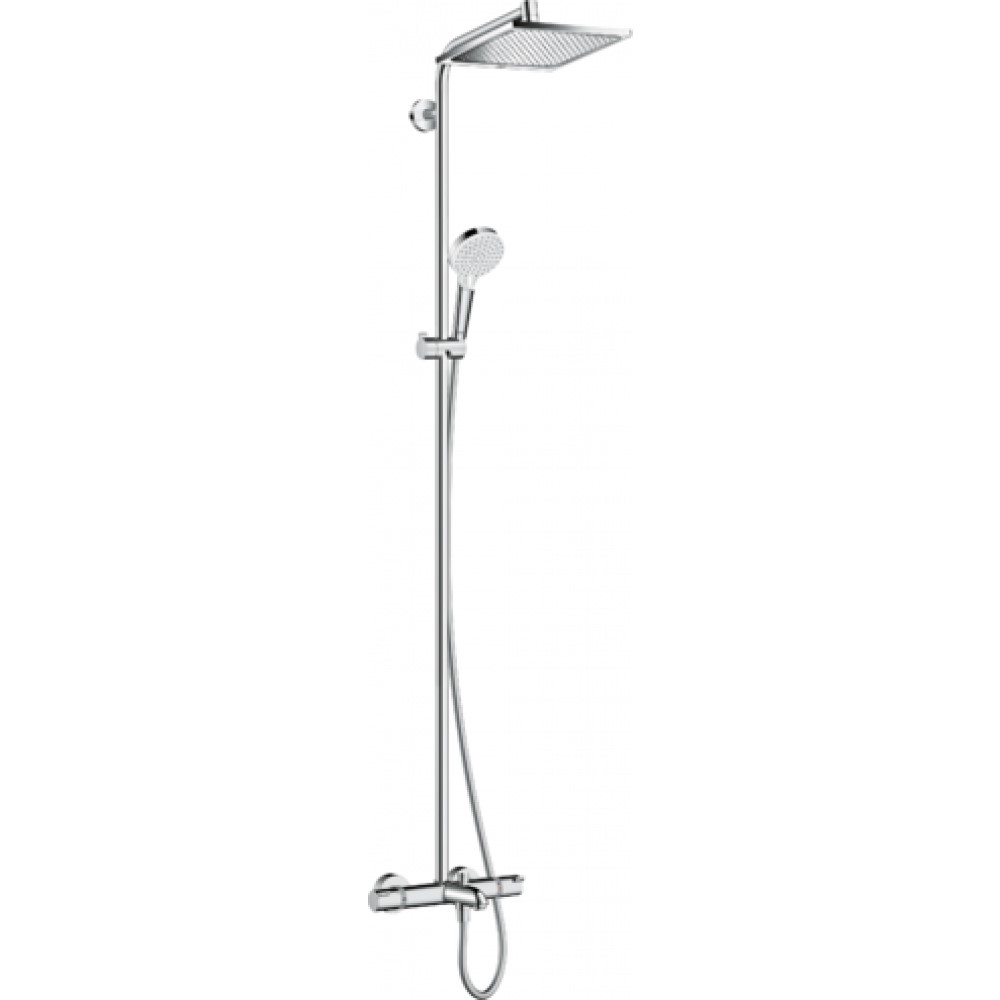 Душевая система Hansgrohe Crometta E 240 1jet Showerpipe с термостатом, хром