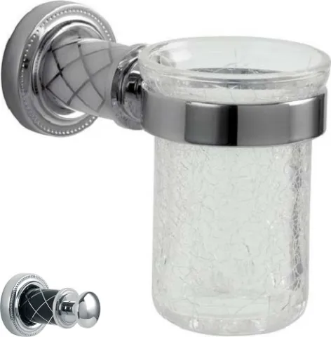 Стакан для зубных щеток Boheme Murano, хром