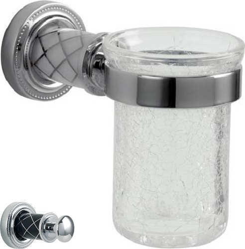 Стакан для зубных щеток Boheme Murano, хром