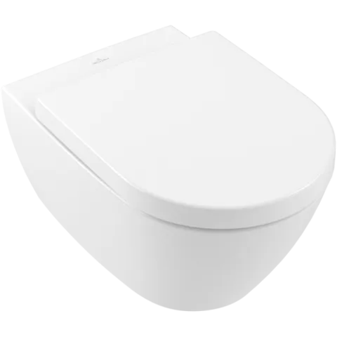 Унитаз с открытым смывным краем Villeroy & Boch Subway 2.0, настенный, с DirectFlush, альпийский белый