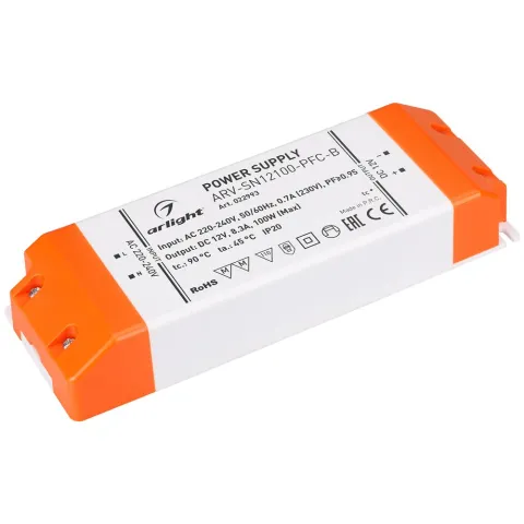 Блок питания Arlight ARV-SN12100-PFC-B (12V, 8.3A, 100W)