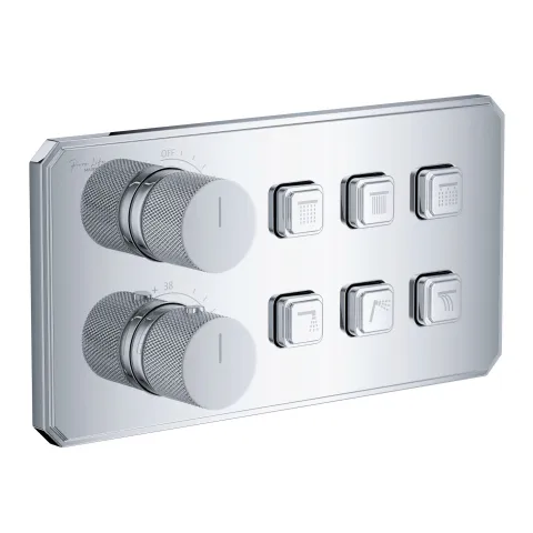 Блок управления душевой системы MAXONOR PL87109-6, хром