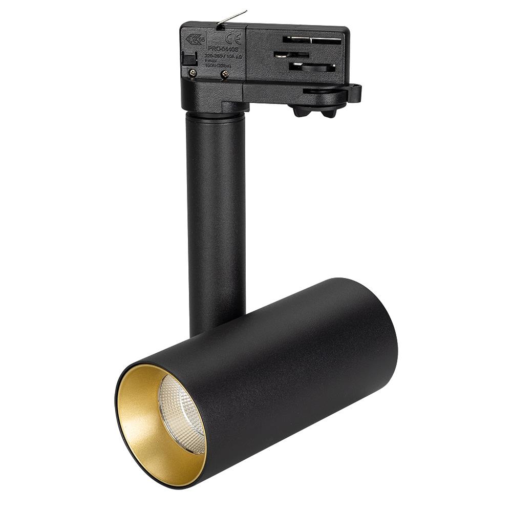 Светильник Arlight SP-POLO-TRACK-PIPE-R65-8W Day4000 (BK-GD, 40 deg)
