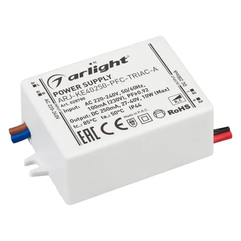 Блок питания Arlight ARJ-KE40250-PFC-TRIAC-A (10W, 250mA)