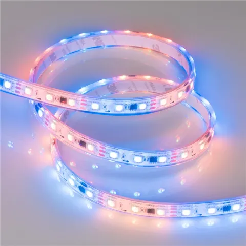 Светодиодная лента герметичная Arlight SPI-P-B60-12mm 12V RGB-PX3 (14.4W/m, IP66, 5060, 5m)