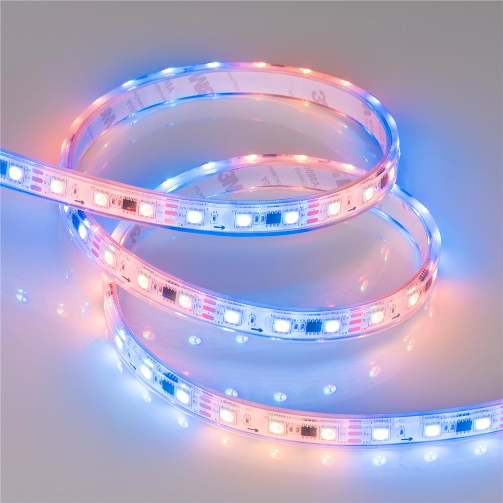 Светодиодная лента герметичная Arlight SPI-P-B60-12mm 12V RGB-PX3 (14.4W/m, IP66, 5060, 5m)