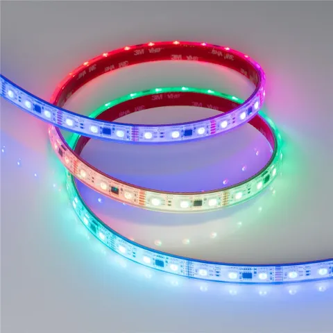 Светодиодная лента герметичная Arlight DMX-PFS-B60-12mm 12V RGB-PX3 (14 W/m, IP68, 5060, 5m)