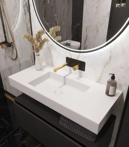 Раковина ArmadiArt Flat с тумбой