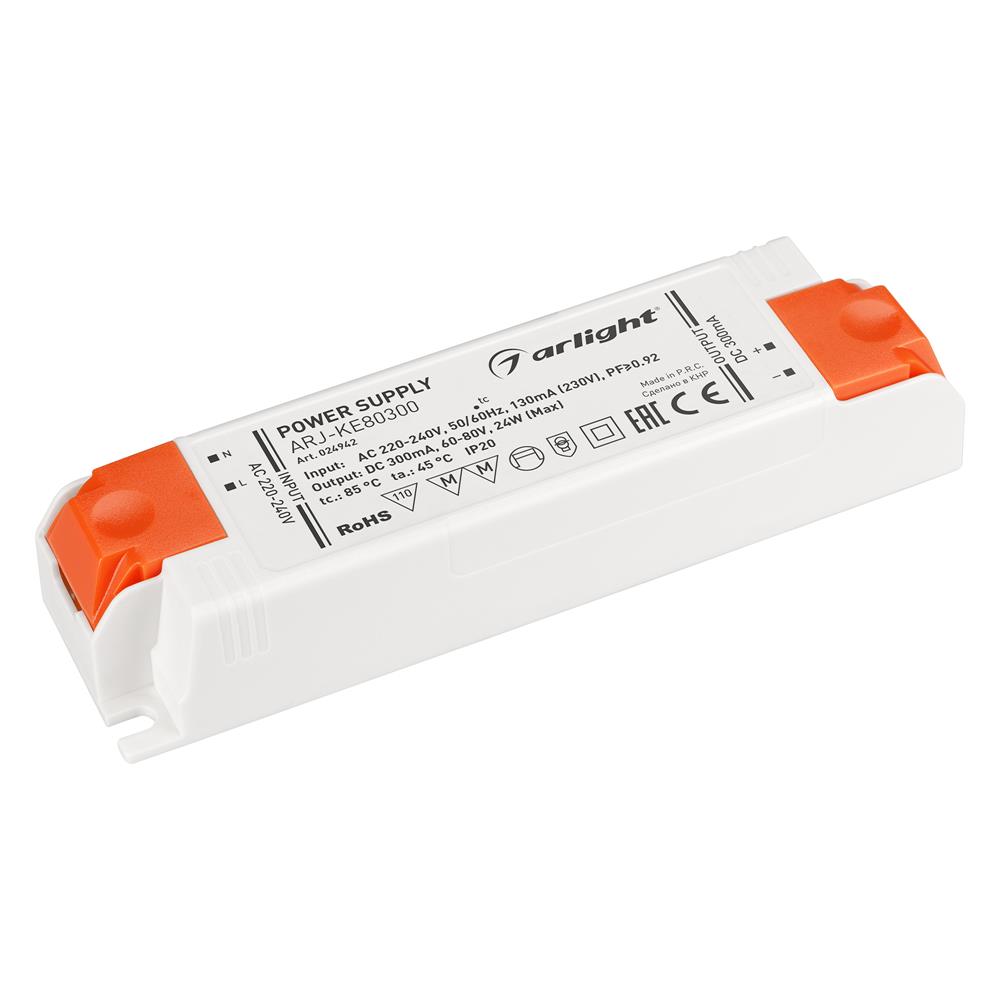 Блок питания Arlight ARJ-KE80300 (24W, 300mA, PFC)