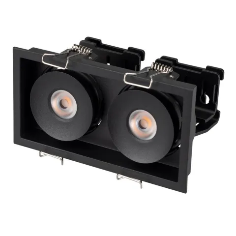Светильник Arlight CL-SIMPLE-S148x80-2x9W Warm3000 (BK, 45 deg)