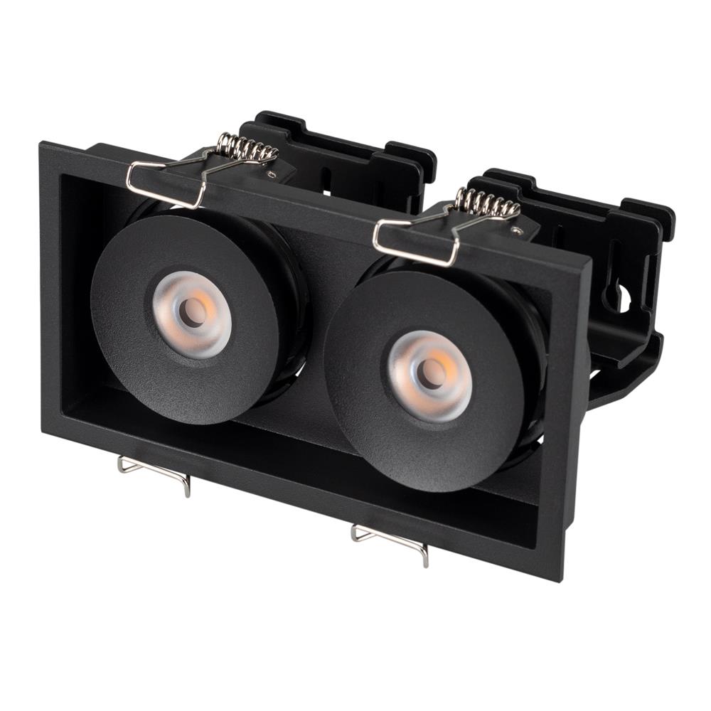 Светильник Arlight CL-SIMPLE-S148x80-2x9W Warm3000 (BK, 45 deg)