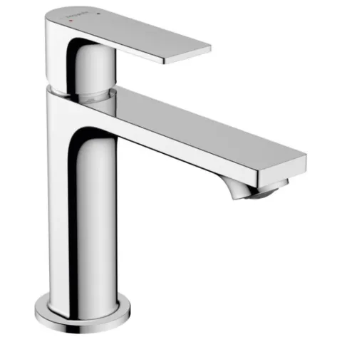 Смеситель для раковины Hansgrohe Rebris E 110, со сливным гарнитуром, хром