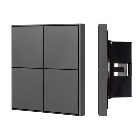 Кнопочная панель Arlight KNX-304-23-IN Black (BUS, Frame)