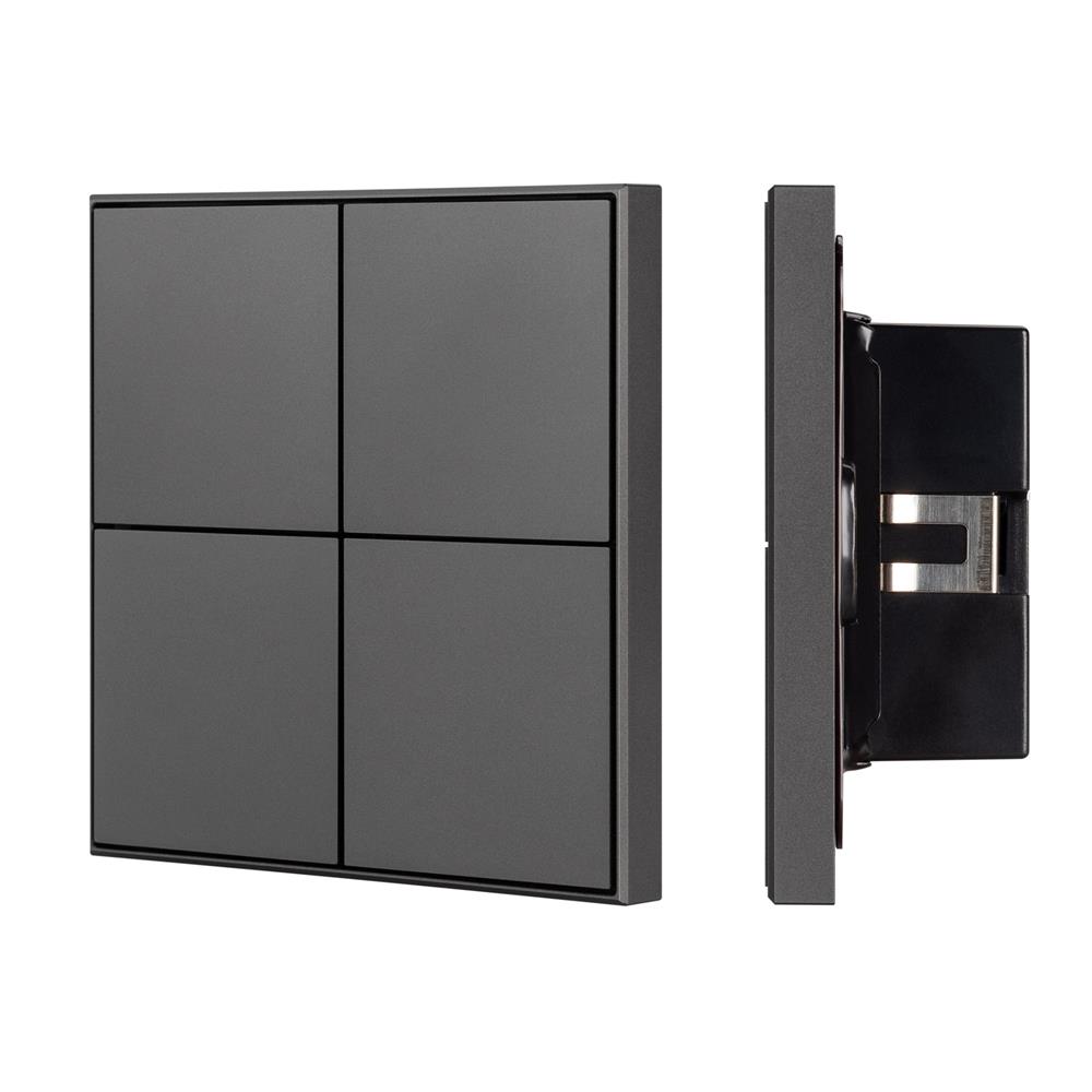Кнопочная панель Arlight KNX-304-23-IN Black (BUS, Frame)