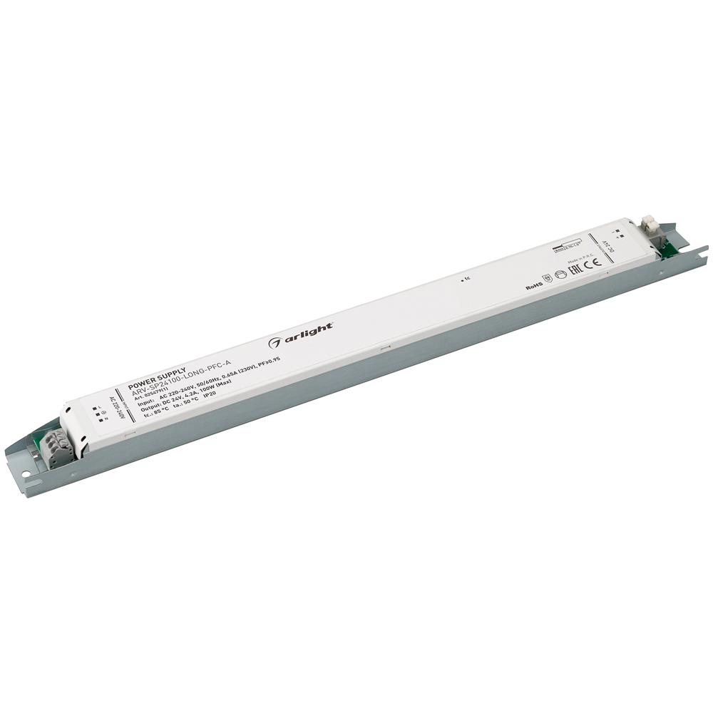 Блок питания Arlight ARV-SP24100-LONG-PFC-A (24V, 4.2A, 100W)