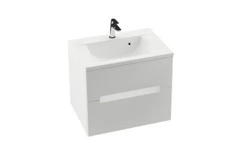 Тумба под умывальник RAVAK SD 800-L Classic II каппучино/белая