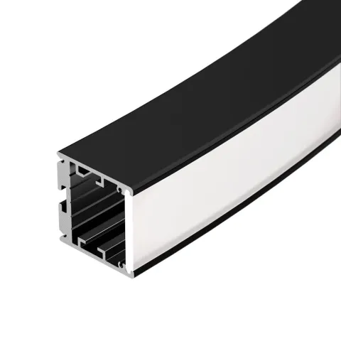 Профиль Arlight SL-ARC-3535-D1500-W90 BLACK (1180мм, дуга 1 из 4)