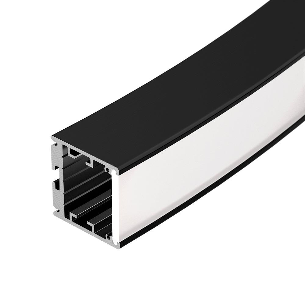 Профиль Arlight SL-ARC-3535-D1500-W90 BLACK (1180мм, дуга 1 из 4)