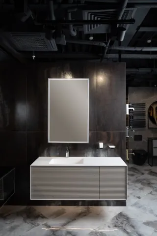 Тумба под столешницу 120 см с подсветкой ArmadiArt Minimal