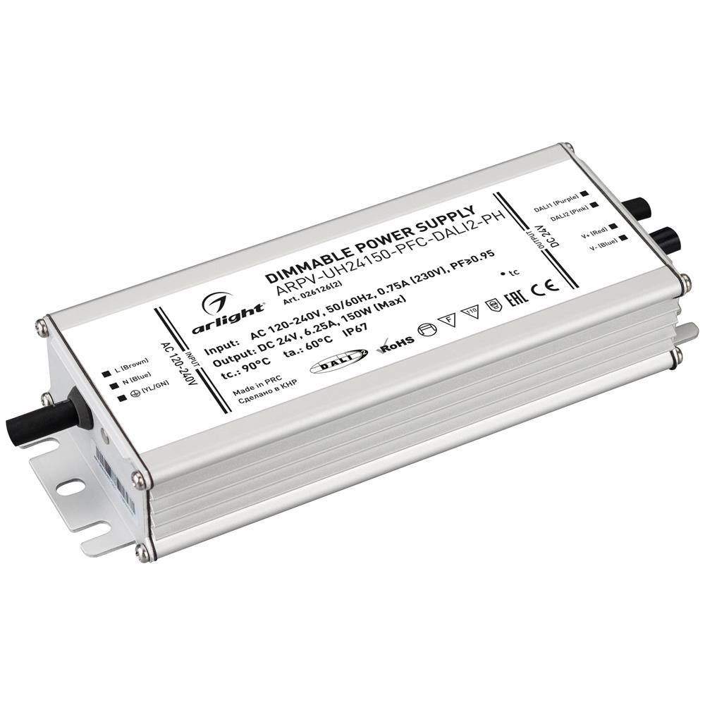 Блок питания Arlight ARPV-UH24150-PFC-DALI2-PH (24V, 6.3A, 150W)