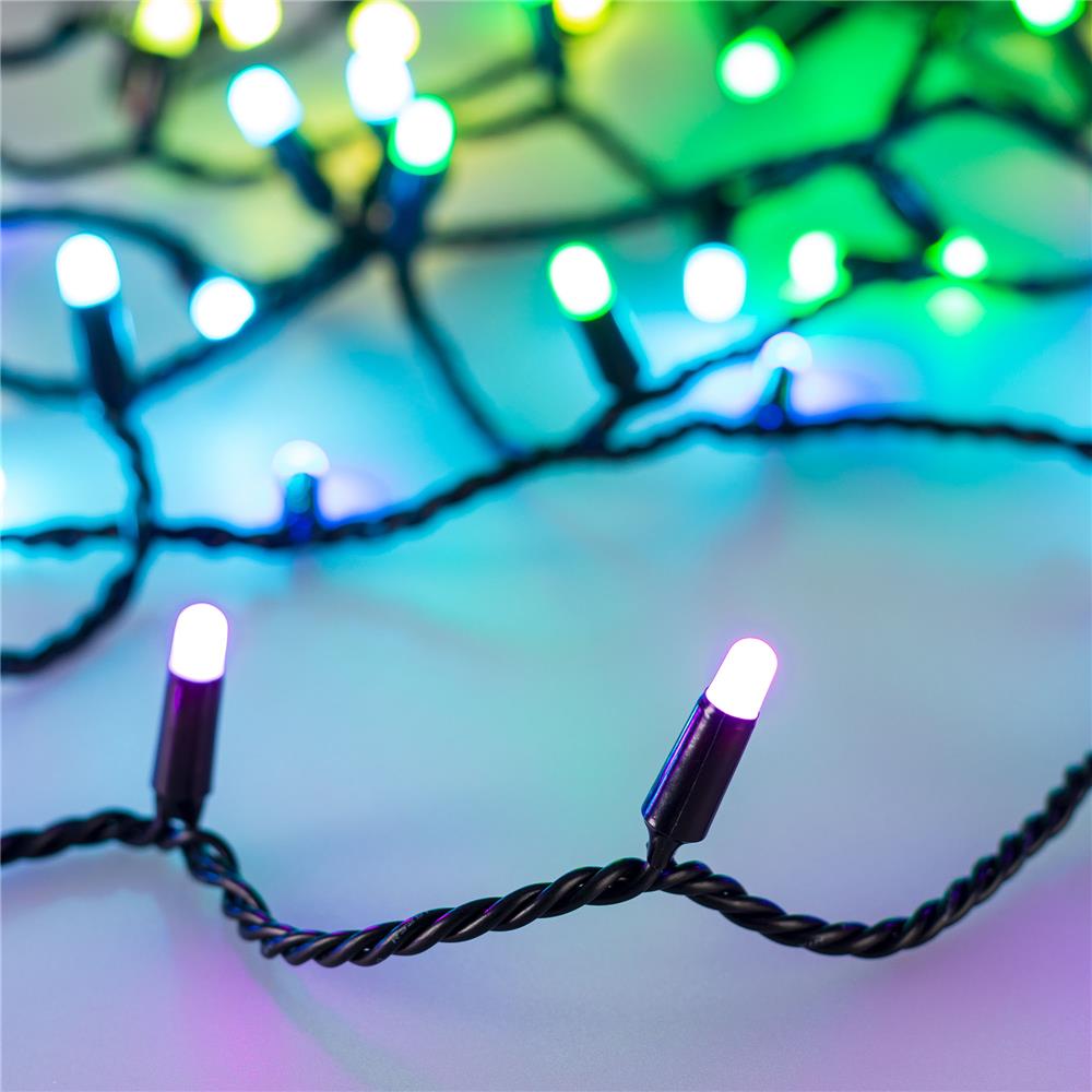 Светодиодная гирлянда Ardecoled ARD-STRING-CLASSIC-10000-BLACK-100LED-MILK-LIVE RGB-DMX (24V, 10W)