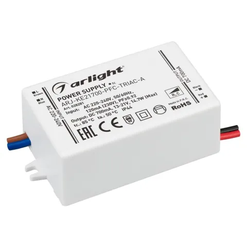 Блок питания Arlight ARJ-KE21700-PFC-TRIAC-A (15W, 700mA)