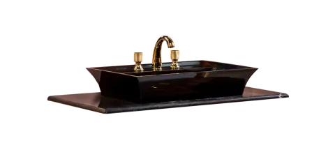 Столешница мрамор ArmadiArt 101см Black Toros под LV-6 чашу