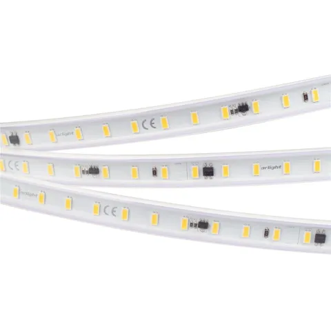 Светодиодная лента герметичная Arlight ARL-PV-C72-15.5mm 230V Cool 10K (14 W/m, IP65, 5630, 50m)