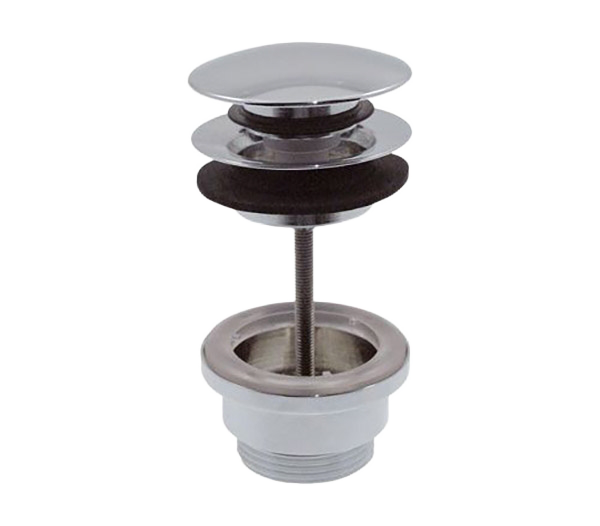 Донный клапан click-clack для раковин с переливом и без 1 1/4" Remer 905CCR114, хром